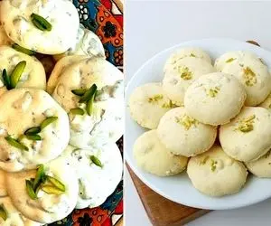 شیرینی پفکی گردویی واسه عید نوروز حرف نداره از سبکی و خوشمزگی/دستور سریع و راحت 