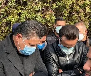 اولین تصویر علی دایی در مراسم  تشییح مهرداد میناوند