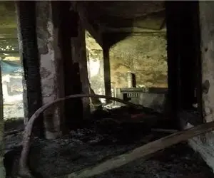 مرگ دو مرد و یک زن در حریق ساختمان دو طبقه