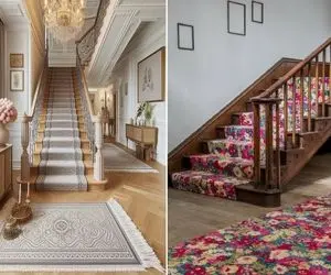 بهترین فرش برای راه پله / با مدلای جدید میشه یه جوری فخر فروخت اون سرش ناپیدا بس شیکن
