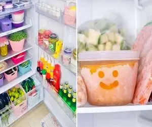 اصول نظم دهی و چیدمان یخچال و فریزر / کدبانو که باشی اینجوری انجامش میدی تمیز و مرتب
