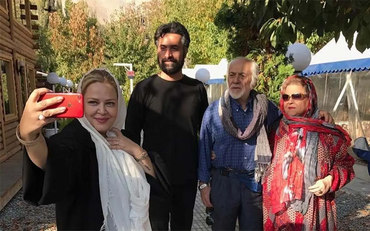 بهاره رهنما به همراه همسر و خانواده اش