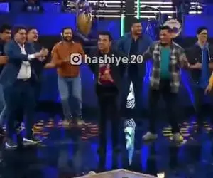 آواز شاد؛ مسابقه رقص داریوش فرضیایی با شرکت کننده ها که یکی یکی میان جلو آخری عالیه