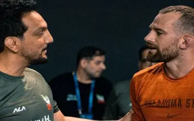 (ویدیو) حضور دیوید تیلور در اردوی تیم ملی کشتی ایران