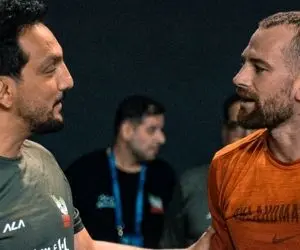 (ویدیو) حضور دیوید تیلور در اردوی تیم ملی کشتی ایران