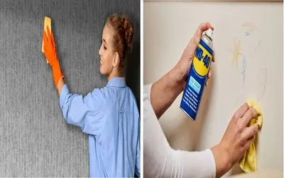 با مواد در دسترس کاغذ دیواری رو تمیز تر از روز اول کن/ حرفه ای تمیزکاری کن