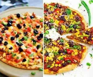 طرز تهیه پیتزا مکزیکی با فر و بدون فر / یه پیتزای خونگی با طعم و مزه بی نظیر