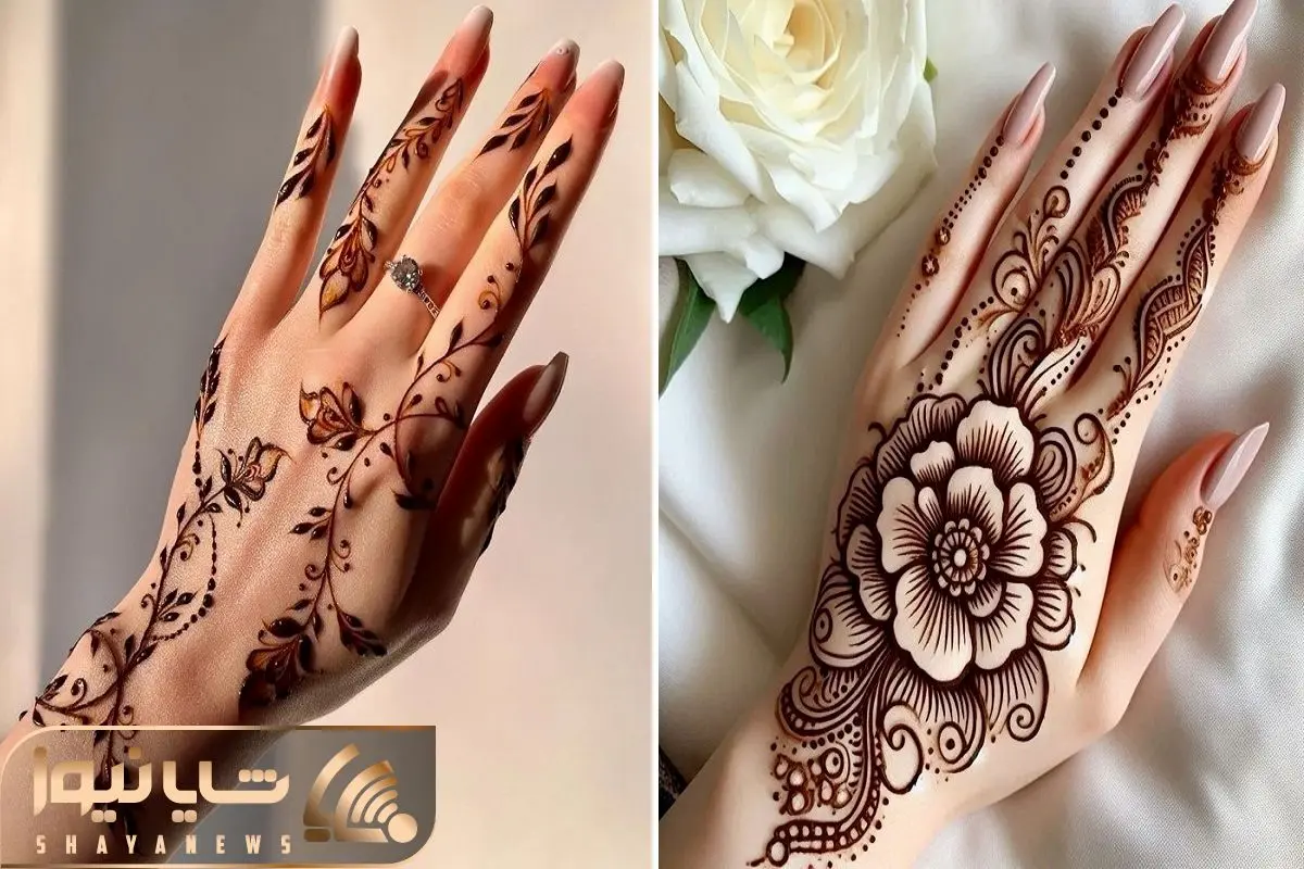 ایده های طرح حنا رو دست؛ هم مدلای ظریف و مینیمال هم شلوغ و پرجزئیات مختص اشرافی پسندا ایده های طرح حنا رو دست؛ هم مدلای ظریف و مینیمال هم شلوغ و پرجزئیات مختص اشرافی پسندا