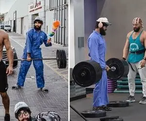 دوربین مخفی؛ وزنه زدن ولادیمیر شموندنکو رو ببین چقدر حرفه ایه باورت نمیشه نظافتچی باشه