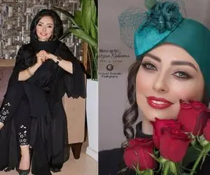 تلاش "نفیسه روشن" برای منحصر به فرد بودن با خط چشم عجیب؛ خانوم زرق و برقش تو برقه!