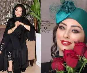 تلاش "نفیسه روشن" برای منحصر به فرد بودن با خط چشم عجیب؛ خانوم زرق و برقش تو برقه!