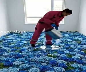 معماری خلاقانه؛ کف اتاق خواب رو با رزین رز جاودانه ریختن عین اتاق پرنسسا شد