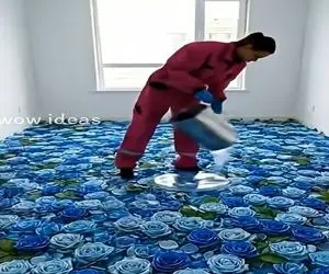 معماری خلاقانه؛ کف اتاق خواب رو با رزین رز جاودانه ریختن عین اتاق پرنسسا شد