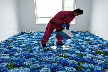 معماری خلاقانه؛ کف اتاق خواب رو با رزین رز جاودانه ریختن عین اتاق پرنسسا شد