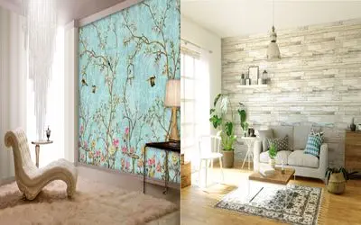 کاغذ دیواری مناسب برای پذیرایی بزرگ/ ساهت پذیرایی لاکچری و پولداری با بودجه معمولی