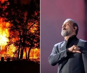 آواز پر احساس؛ بغض علیرضا قربانی برای جنگل های هیرکانی با حریق خزان 