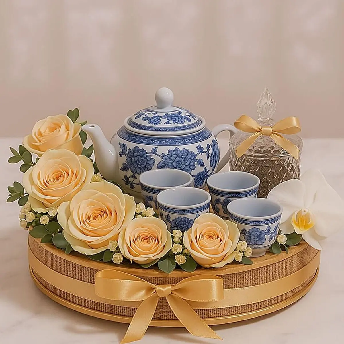 تزیین سینی چای