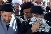 حضور مصطفی میثم و مسعود خامنه ای در نماز بر پیکر رهبر شهید تیر 1405