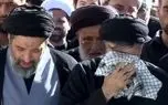 حضور مصطفی میثم و مسعود خامنه ای در نماز بر پیکر رهبر شهید تیر ۱۴۰۵