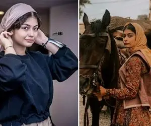 "ستایش دهقان" چشماشو یجوری کرده که چشم همرو به خودش بدوزه؛ گل نسای جیران چه خوب شده!