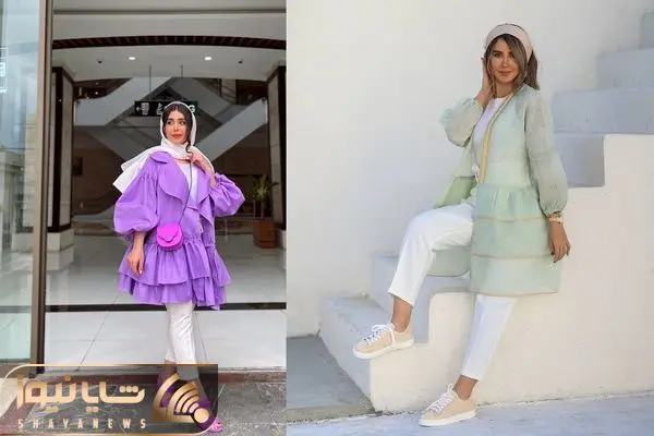 انواع استایل با مانتو عروسکی