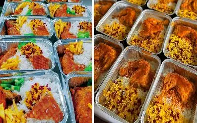 طرز تهیه زرشک پلو با مرغ نذری برای 100 نفر / دستور پخت فوق العاده با طعم عالی