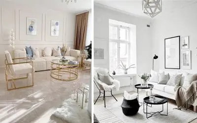 دکوراسیون مختلف مینیمال سفید؛ لذت زندگی در دل خانه ای تمیز و لوکس از 50 تا 500 متری