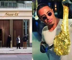 (عکس) استیک با روکش طلا؛ سفارش گرانقیمت راموس