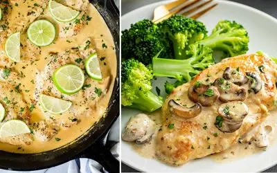 طرز تهیه فیله مرغ با سس سیر / دستور ساده برای پخت یک غذای لذیذ