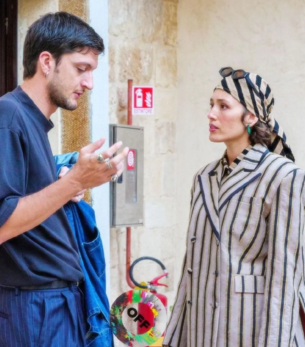Photo by مجله طراحانِ لباس on October 01_ 2024. May be an image of 2 people_ beard_ turban_ headscarf_ beret and text.