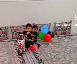 آواز جوگیر؛ حین موتور بازی بچه ها محسن لرستانی پلی شد از خودبیخود شدن خونه رو ترکوندن