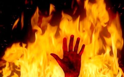 زن عصبانی شوهر سابقش را آتش زد