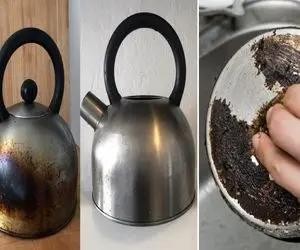 ترفندهای تمیز کردن کتری سوخته / مثه روز اول برات برق میزنه نگاش کنی به خودت احسنت بگی