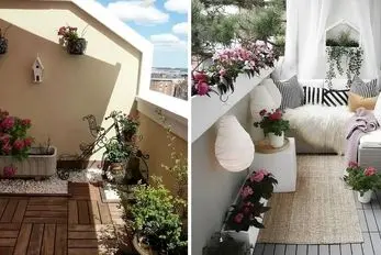 نمونه طراحی های تراس جدید؛ دکوراسیون سازی با یسری لوازم که تو هر خونه ای هست، با صفا 