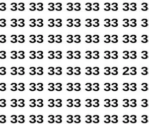 بازی فکری؛ اگه چشمای عقاب داشته باشی باید بتونی زیر 10 ثانیه عدد متفاوت رو پیدا کنی