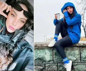 ژست جالب "ترلان خانم" تو بارون با هودی؛ ولی جذاب شده ها