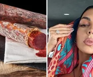 جورجینای رونالدو چالش نخوردن گوشت خوک در عربستان!