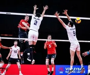 جدول نتایج لیگ ملتهای والیبال بعد از باخت ایران به آلمان جمعه 21 خرداد