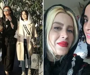 "الهه حصاری" کنار خواهر کوچیکش که پر از ژله چقدر نوجَوونه / تیپ قدیم قدیمی این بازیگر