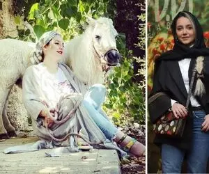 سلفی نازنین بیاتی با رفیق خوش فیس اروپایی طورش؛ تیپ واویلا و یونیک خانوم باخ!