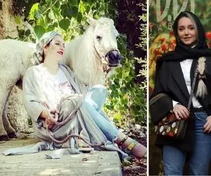 سلفی نازنین بیاتی با رفیق خوش فیس اروپایی طورش؛ تیپ واویلا و یونیک خانوم باخ!