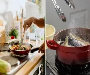 ایده هایی برای جلوگیری از پاشیدن روغن روی اجاق گاز موقع پخت غذای سرخ کردنی؛ ترفند ناب
