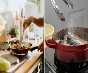 ایده هایی برای جلوگیری از پاشیدن روغن روی اجاق گاز موقع پخت غذای سرخ کردنی؛ ترفند ناب