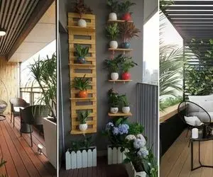 چیدانه خیلی قشنگ؛ نحوه چیدمان بالکن رو ببین وقتی میشه دلبرونه دیزاینش کرد چرا ساده