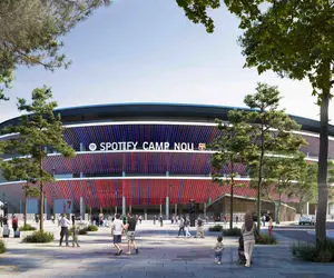 (عکس) ورزشگاه جدید بارسلونا آماده رونمایی