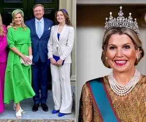 نگاهی به استایل سلطنتی و اکسسوری های خاص ملکه ماکسیما؛ ملکه هلند بازی با رنگ هارو بلده!