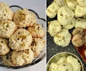 طرز تهیه شیرینی پفکی گردویی / خیلی سریع و راحت یه شیرینی خوشمزه بپزید