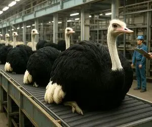 فرآوری شترمرغ؛  از تخم غول‌پیکر تا چرم لوکس / پرنده‌ای که طلا تولید می‌کند!