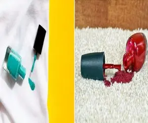 اومدی لاک بزنی فرش و لباستم با لاک یکی کردی؟/ نترس، با این روشا سریع اثر جرمتو پاک کن