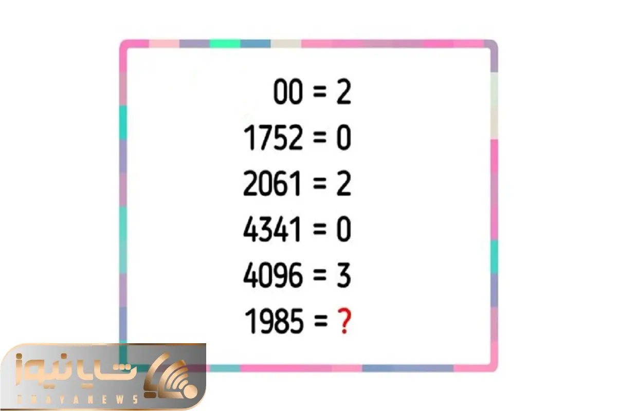 بازی فکری؛ نوابغ پر ادعا که تک تک سلولاشون رو نبوغ فرا گرفته این معادله رو حل کنن